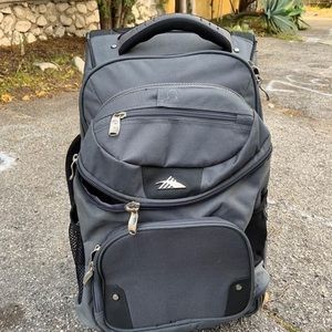 Black/Grey 22” High Sierra Wheeled Backpack